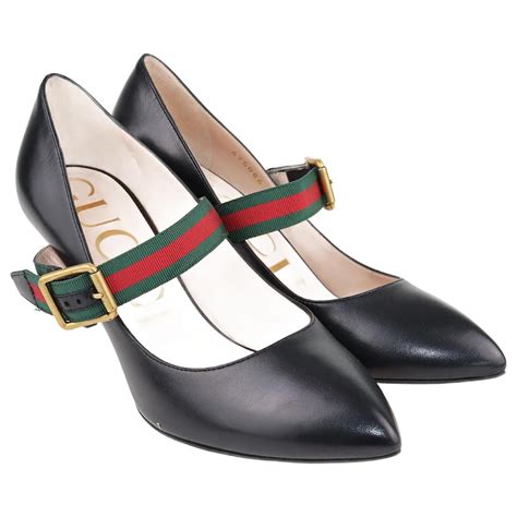 mary jane shoes gucci|Gucci sylvie leather pumps.